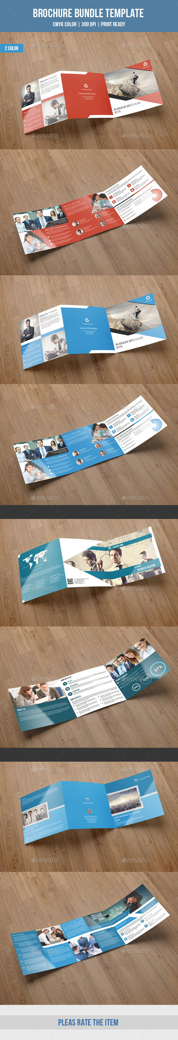 Square Trifold Brochure Bundle-V02 (Corporate)