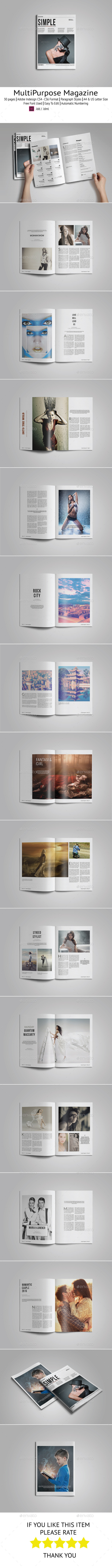 GraphicRiver Simple Magazine Template 9943047 GraphicRiver Simple Magazine Template 9943047