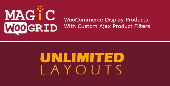 magic grid:woocommerce display product+ajax filter 