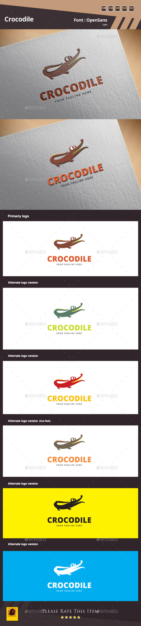 Crocodile Logo Template Crocodile Logo Template