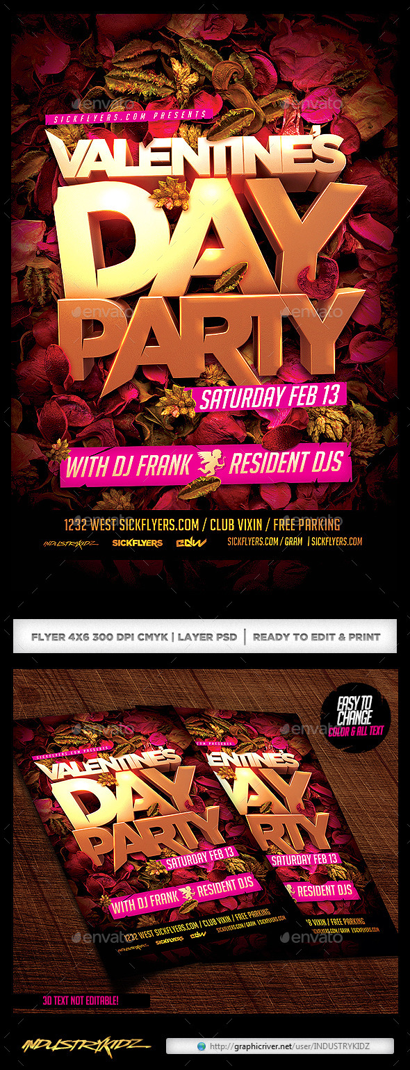 Valentines Day Party Flyer