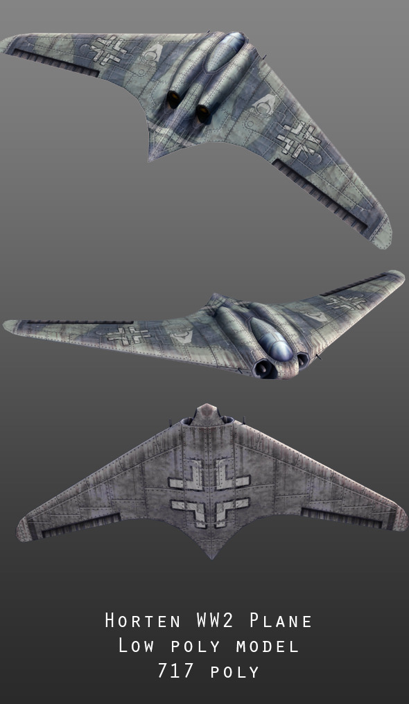 3DOcean Horten WW2 Aircraft 9950590 3DOcean Horten WW2 Aircraft 9950590