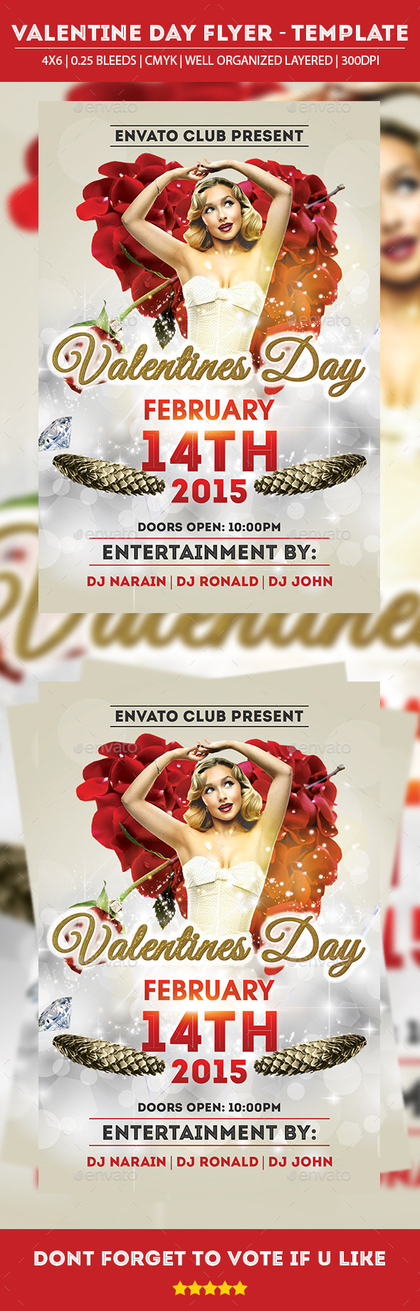 GraphicRiver Valentine Day Party Flyer 9950639 GraphicRiver Valentine Day Party Flyer 9950639