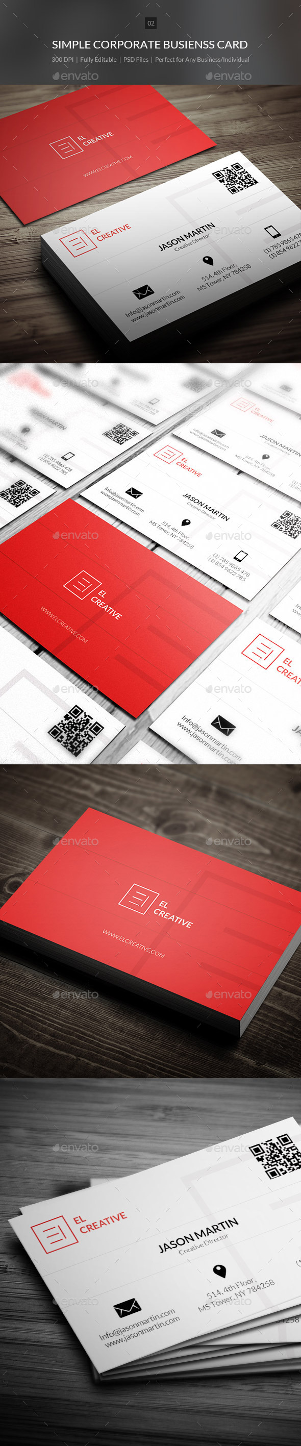 Simple Corporate Business Card - 02 (Corporate)