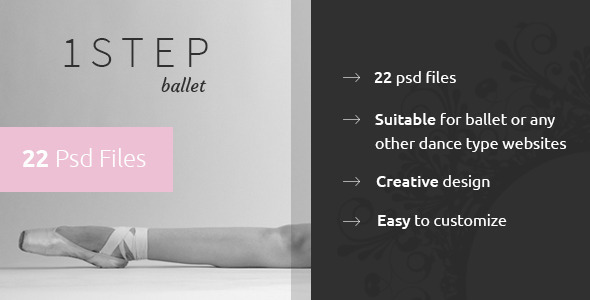 One Step - Creative Ballet PSD Template