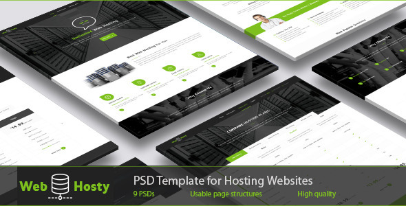 WebHosty - Hosting PSD Template