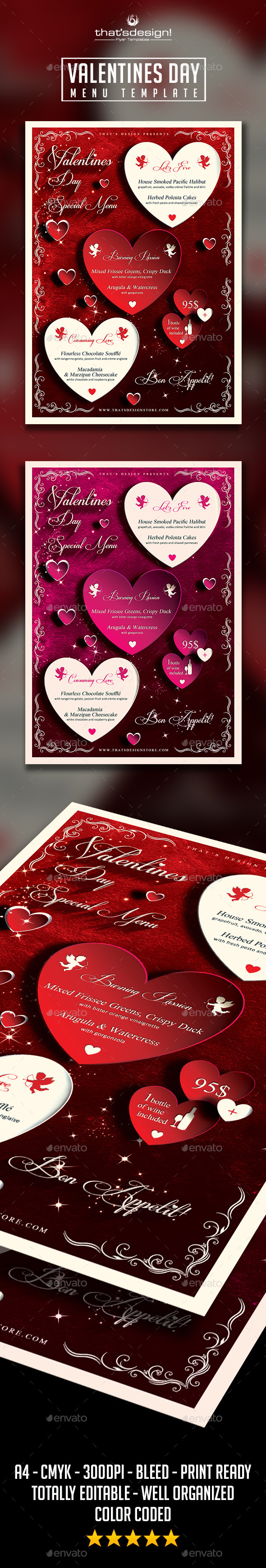 GraphicRiver Valentines Day Menu Template 9951639 GraphicRiver Valentines Day Menu Template 9951639