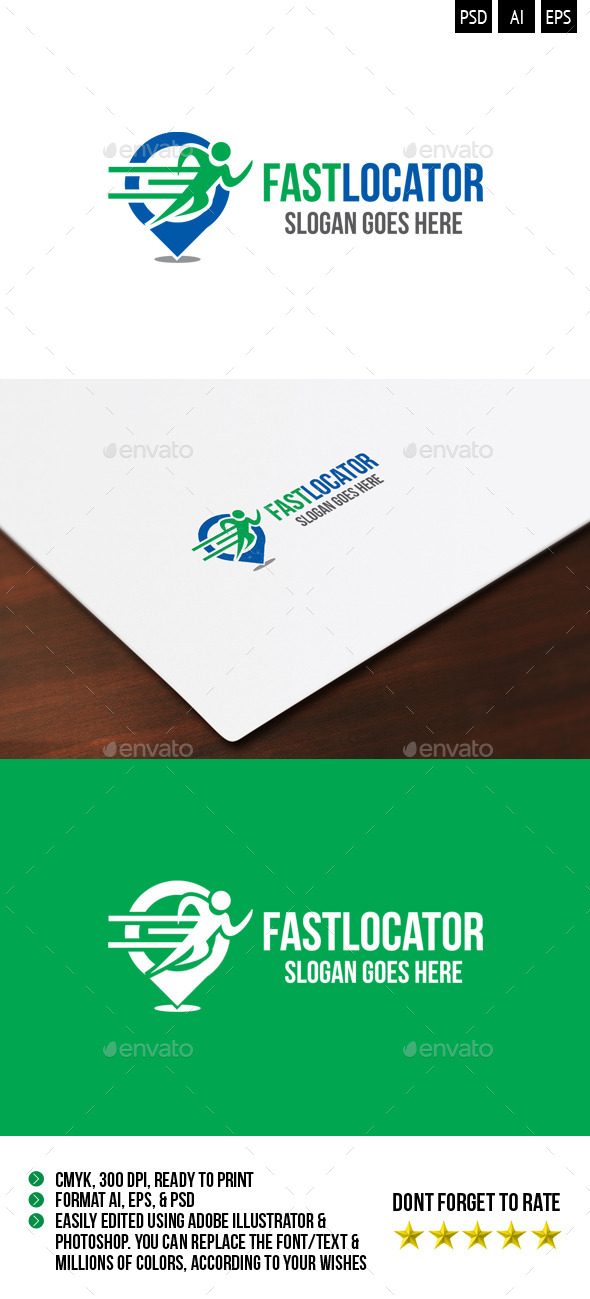 GraphicRiver Fast Locator Logo 9951702 GraphicRiver Fast Locator Logo 9951702