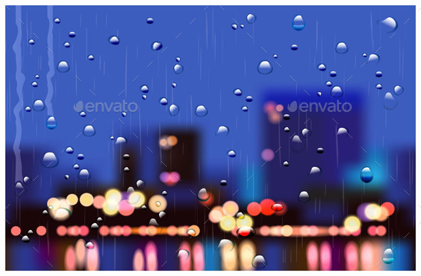 GraphicRiver Rainy City Streets 9947469 GraphicRiver Rainy City Streets 9947469