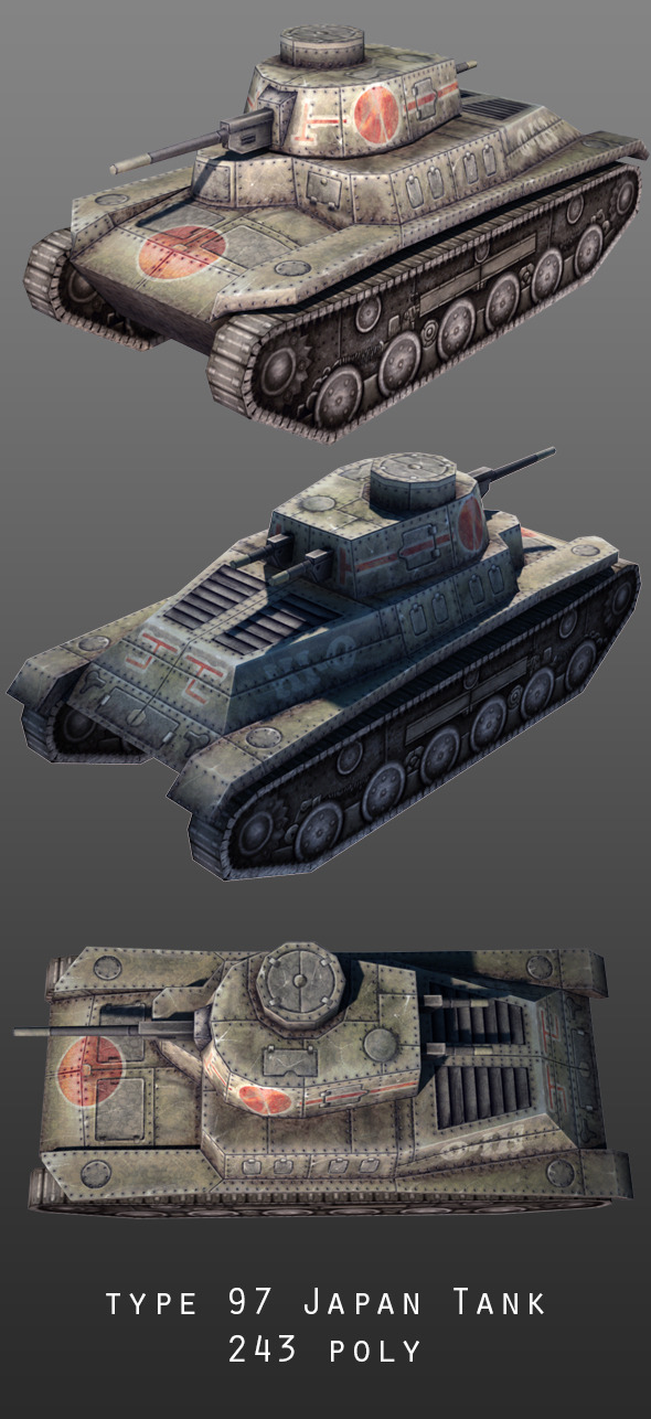 3DOcean Type 97 Japan Tank 9952676 3DOcean Type 97 Japan Tank 9952676