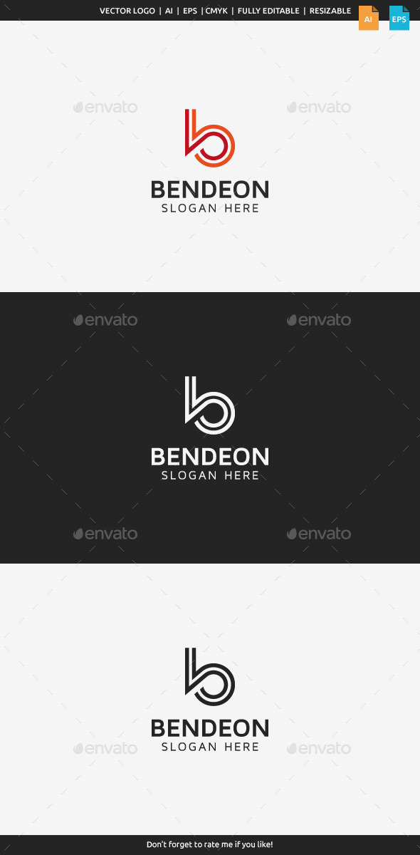 GraphicRiver Bendeon Letter B 9953309 GraphicRiver Bendeon Letter B 9953309