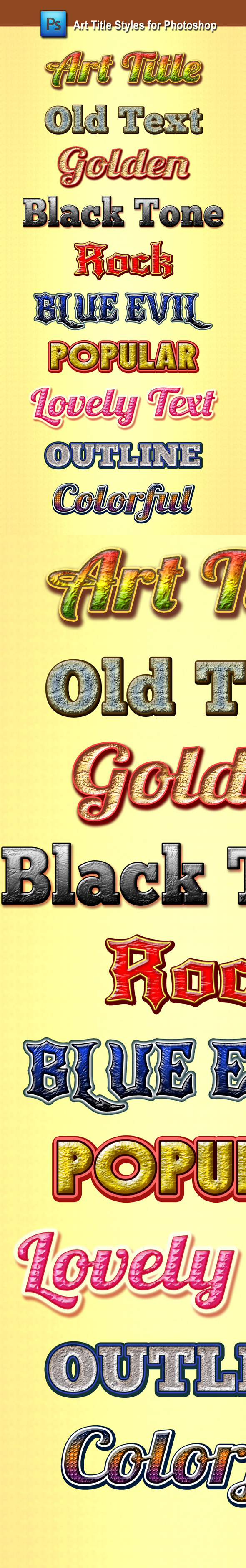 GraphicRiver Art Title Styles for Photoshop 9953774 GraphicRiver Art Title Styles for Photoshop 9953774