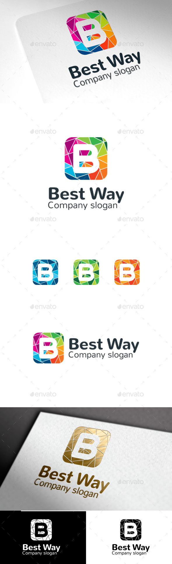 GraphicRiver Best Way B Letter 9954546 GraphicRiver Best Way B Letter 9954546