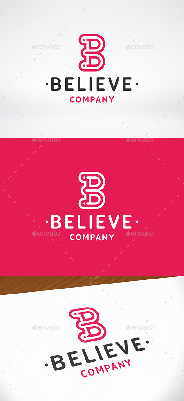 GraphicRiver Believe Letter B Logo Template 9954603 GraphicRiver Believe Letter B Logo Template 9954603