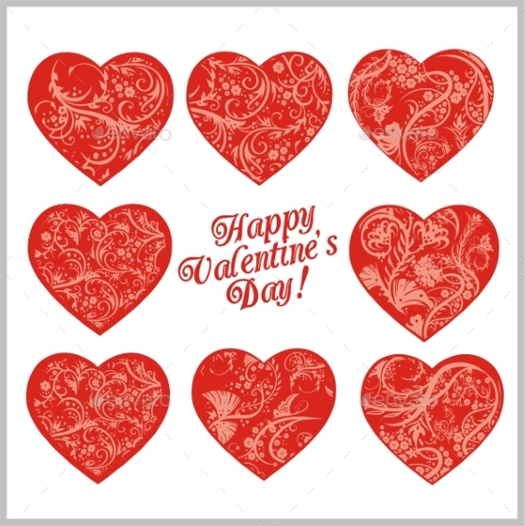 Red Hearts Valentines Day Red Hearts Valentines Day