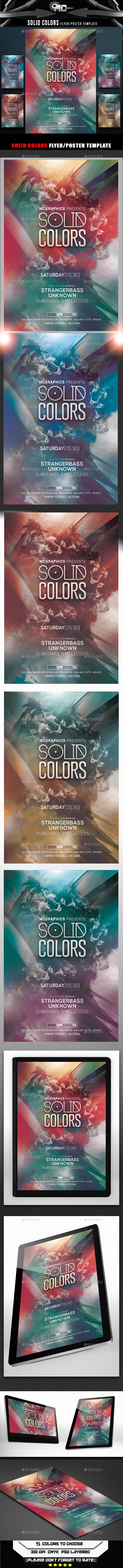 Solid Colors Flyer Template (Flyers)