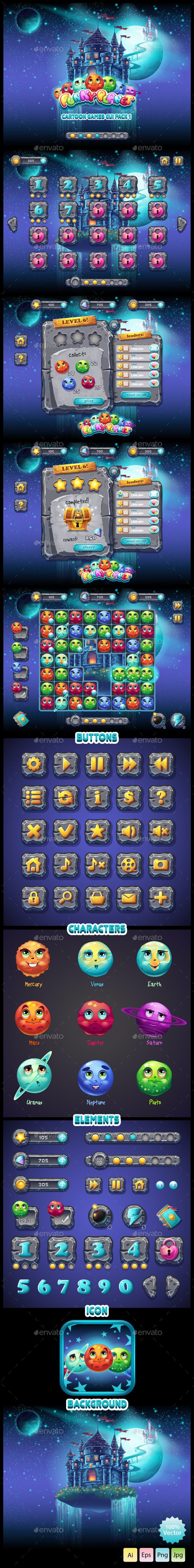 GraphicRiver Space GUI 9956742 GraphicRiver Space GUI 9956742