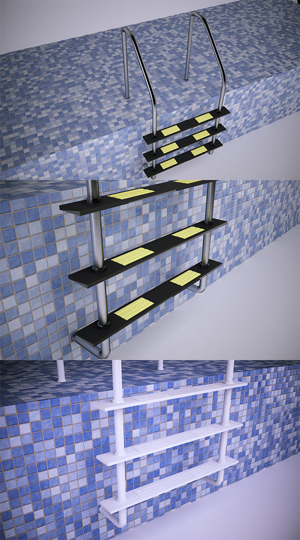 Pool Ladder (VrayC4D) - 3DOcean Item for Sale
