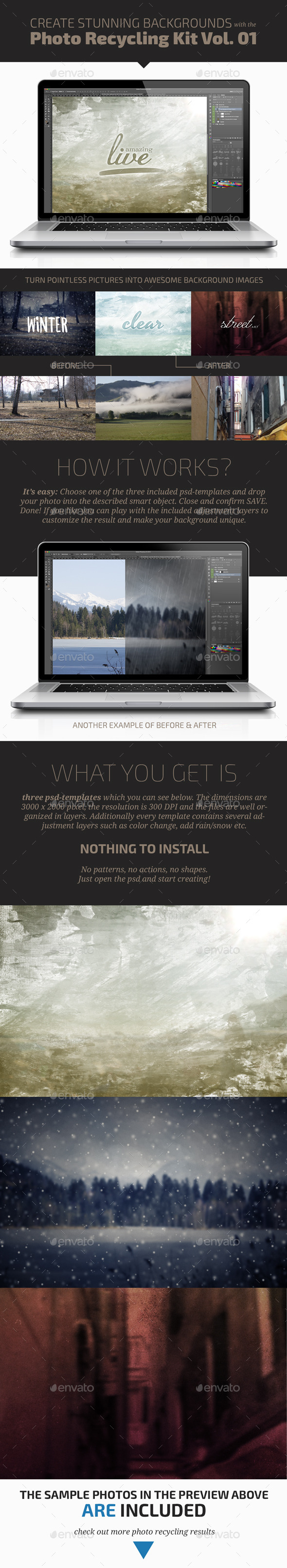GraphicRiver Photo Recycler and Background Generator Vol 01 9957599 GraphicRiver Photo Recycler and Background Generator Vol 01 9957599