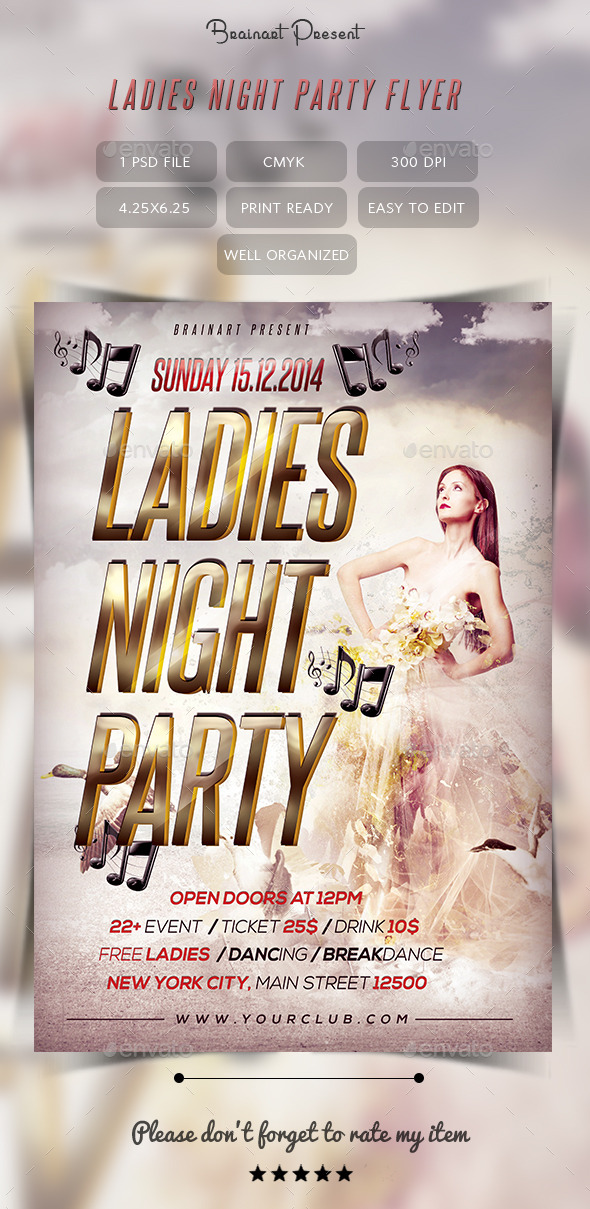 Ladies Night Party Flyer (Clubs & Parties)