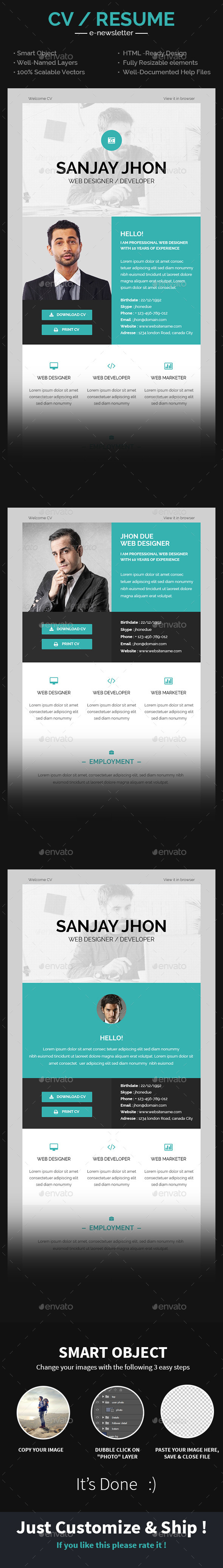 CV Email Template