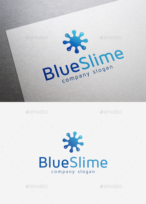 GraphicRiver Blue Slime Logo 9961045 GraphicRiver Blue Slime Logo 9961045