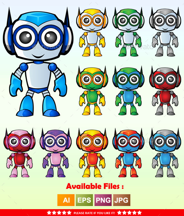 GraphicRiver Robot Mascot 1 9961165 GraphicRiver Robot Mascot 1 9961165