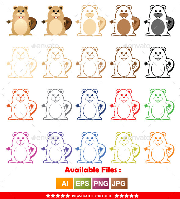 GraphicRiver Beaver Mascot 9961271 GraphicRiver Beaver Mascot 9961271