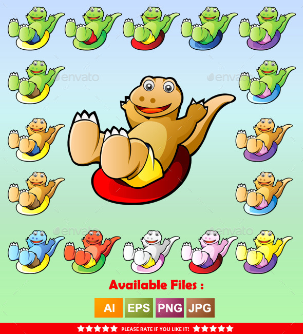 GraphicRiver Dinosaurus Mascot 9961293 GraphicRiver Dinosaurus Mascot 9961293