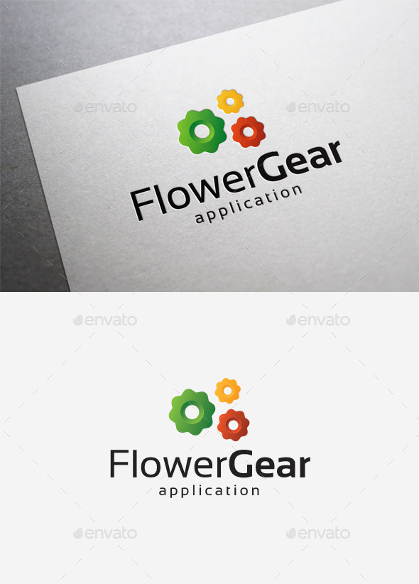 GraphicRiver Flower Gear Logo 9961306 GraphicRiver Flower Gear Logo 9961306