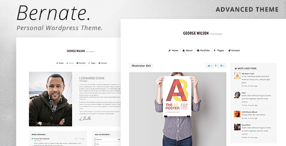 Bernate Personal WordPress Theme Bernate Personal WordPress Theme