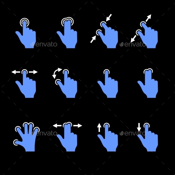 GraphicRiver Gesture Icons Set for Mobile Touch Devices Vector 9961711 GraphicRiver Gesture Icons Set for Mobile Touch Devices Vector 9961711