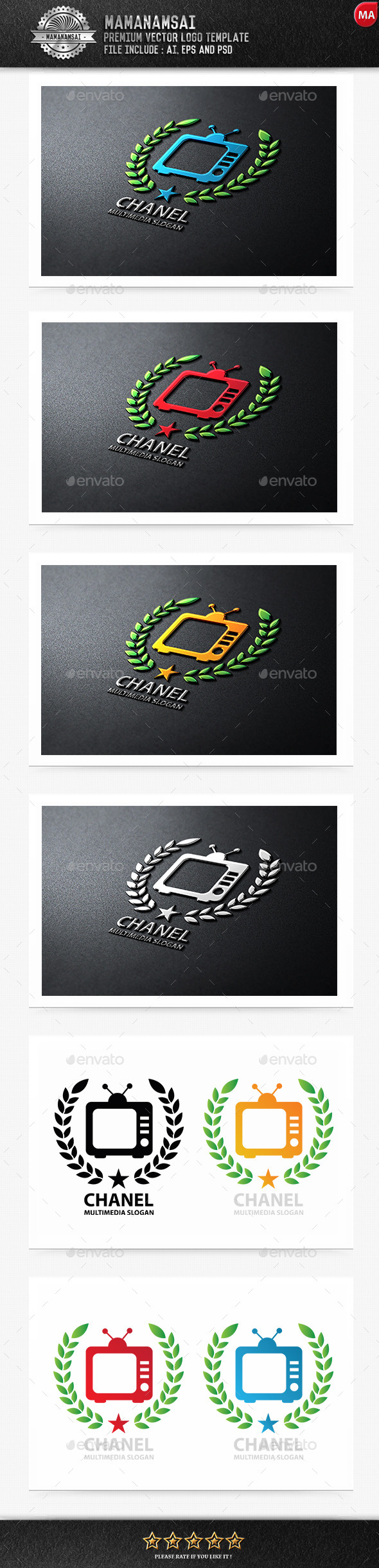GraphicRiver TV Chanel Logo 9961964 GraphicRiver TV Chanel Logo 9961964