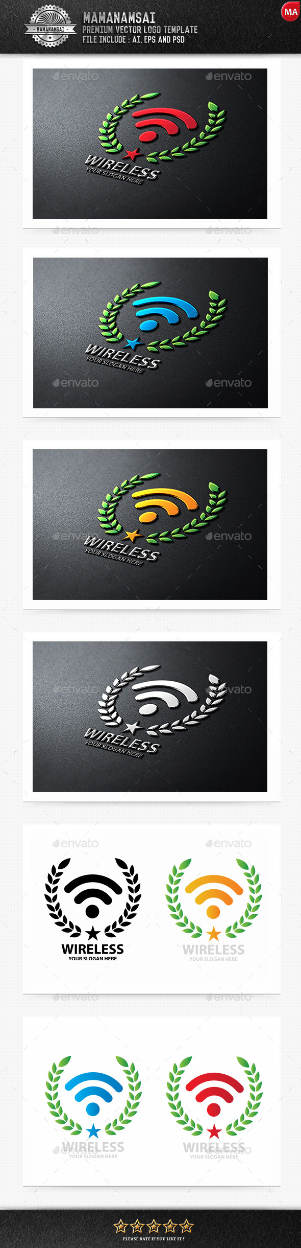 GraphicRiver Wireless Logo 9962891 GraphicRiver Wireless Logo 9962891
