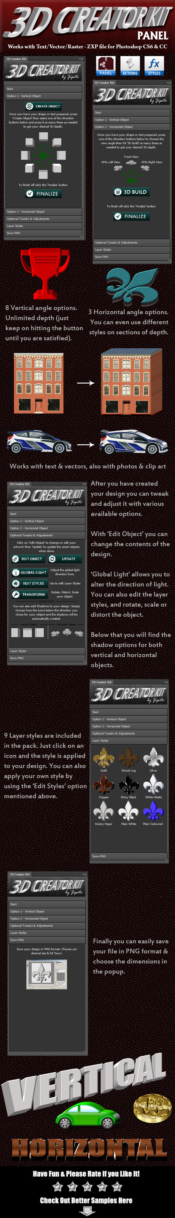 3D Creator Kit Panel