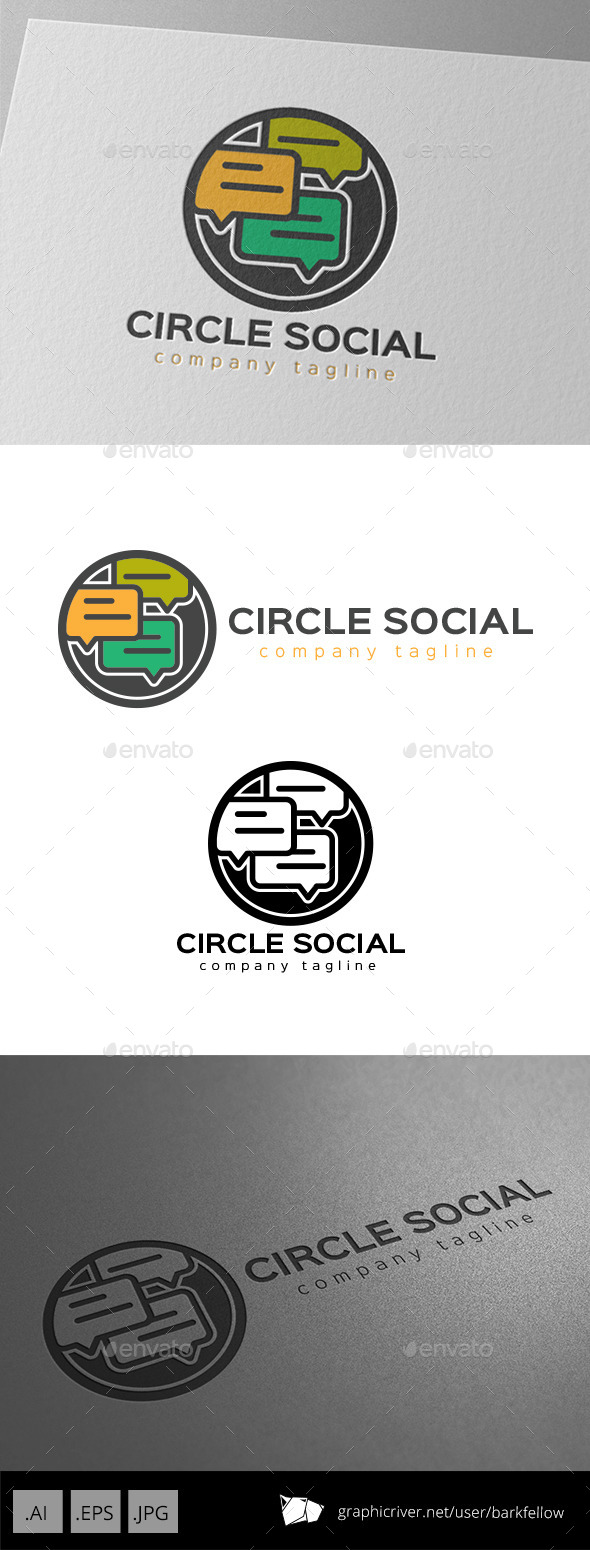 GraphicRiver Circle Social Chat Logo 9966204 GraphicRiver Circle Social Chat Logo 9966204