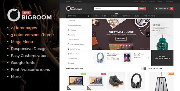 ThemeForest Bigboom MultiStore Responsive Magento Themes 9966275 ThemeForest Bigboom MultiStore Responsive Magento Themes 9966275