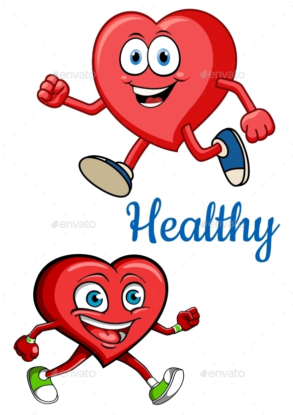GraphicRiver Cartoon Running Hearts Concept 9966326 GraphicRiver Cartoon Running Hearts Concept 9966326