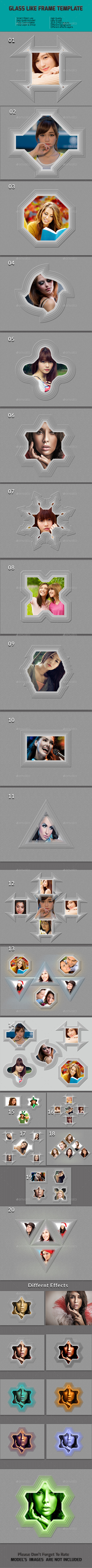Glass Like Frame Templates Glass Like Frame Templates