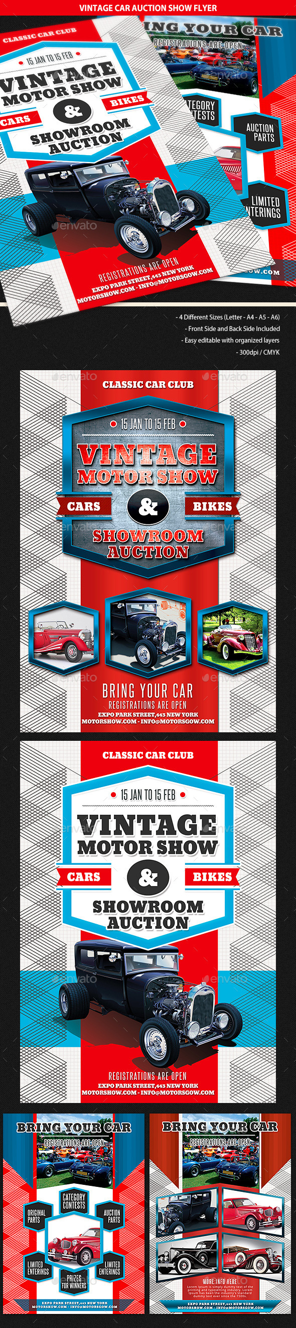 GraphicRiver Vintage Car Auction Show Business Flyer 9966469 GraphicRiver Vintage Car Auction Show Business Flyer 9966469