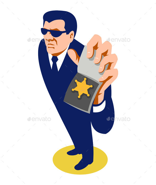 GraphicRiver Secret Agent Showing ID Badge 9966485 GraphicRiver Secret Agent Showing ID Badge 9966485