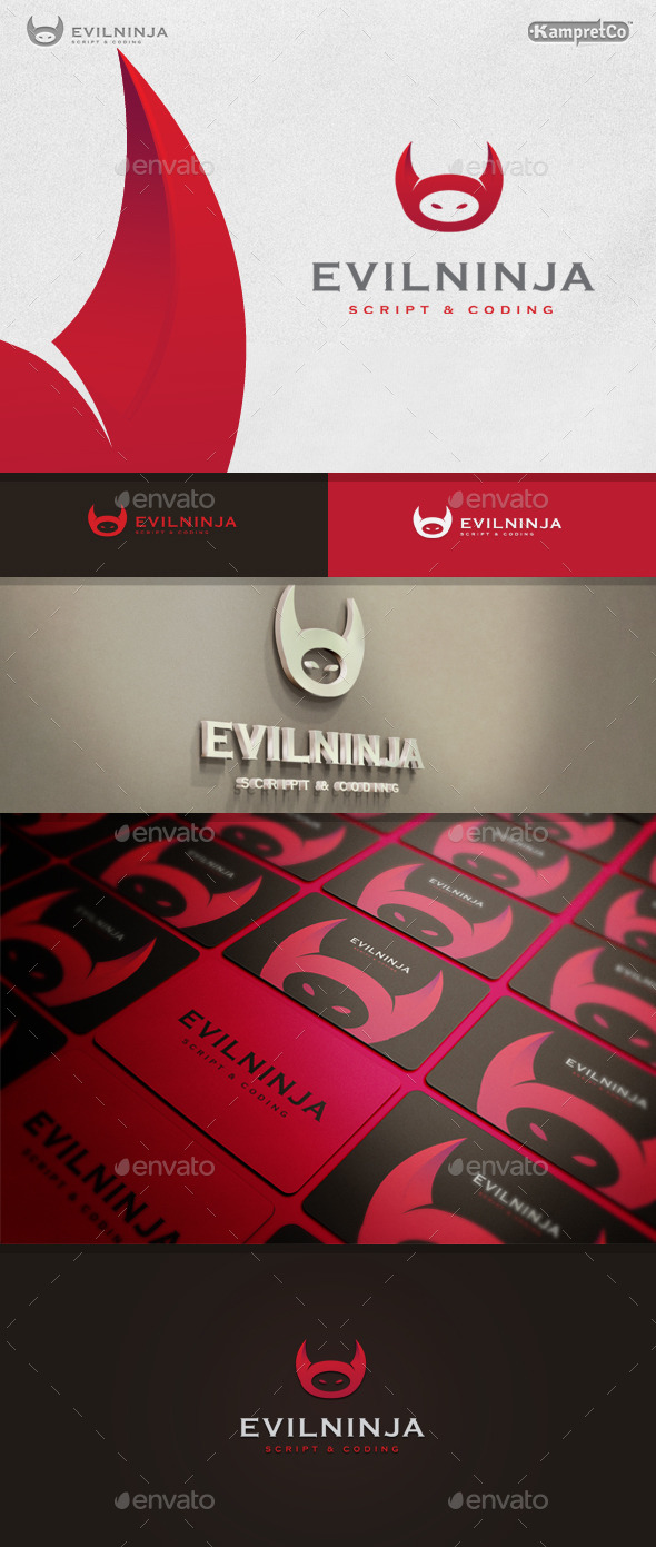 GraphicRiver Evil Ninja Logo 9937617 GraphicRiver Evil Ninja Logo 9937617