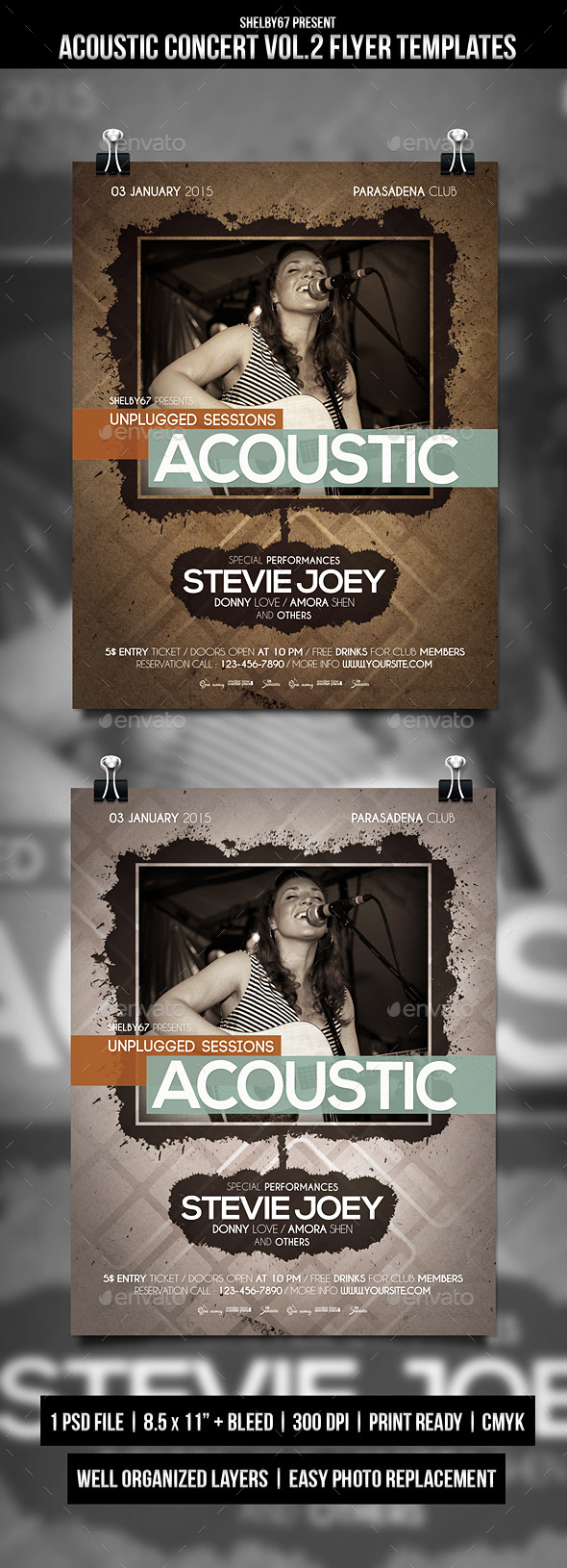 GraphicRiver Acoustic Concert Flyer Poster Vol.2 9920222 GraphicRiver Acoustic Concert Flyer Poster Vol.2 9920222