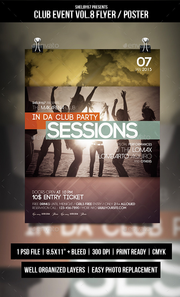 GraphicRiver Club Event Flyer Poster Vol.8 9920226 GraphicRiver Club Event Flyer Poster Vol.8 9920226