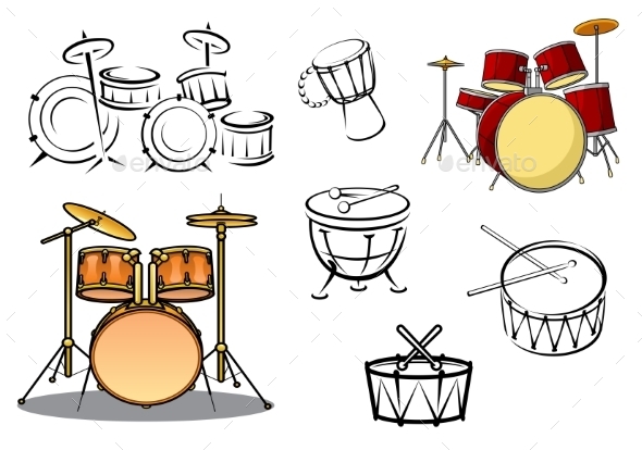 GraphicRiver Percussion Instrument Icons 9967431 GraphicRiver Percussion Instrument Icons 9967431