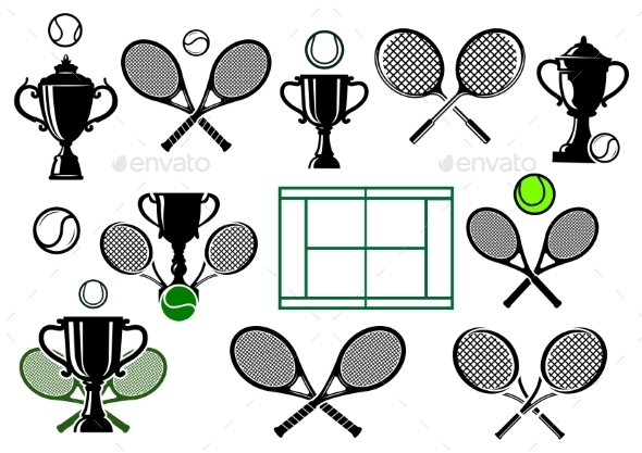 GraphicRiver Tennis Tournament Icons 9967433 GraphicRiver Tennis Tournament Icons 9967433