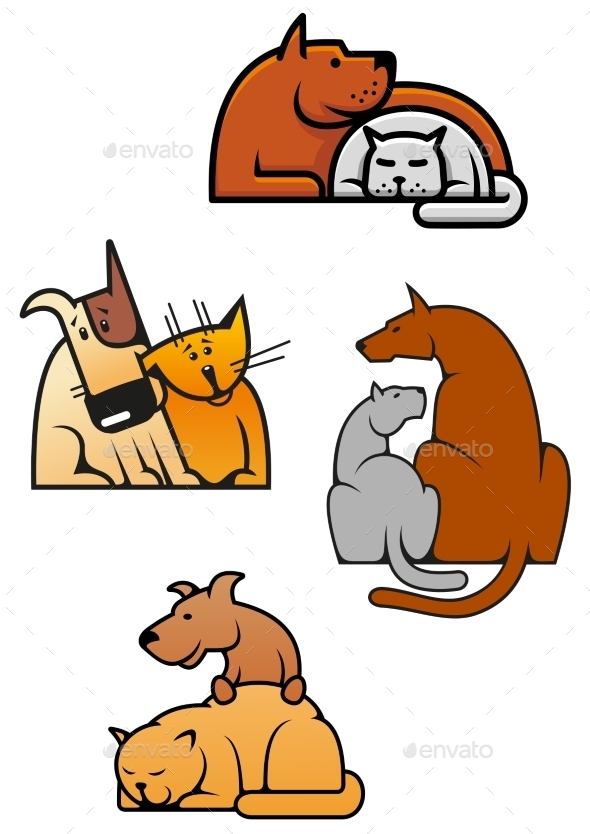 Cat and Dog Cartoons