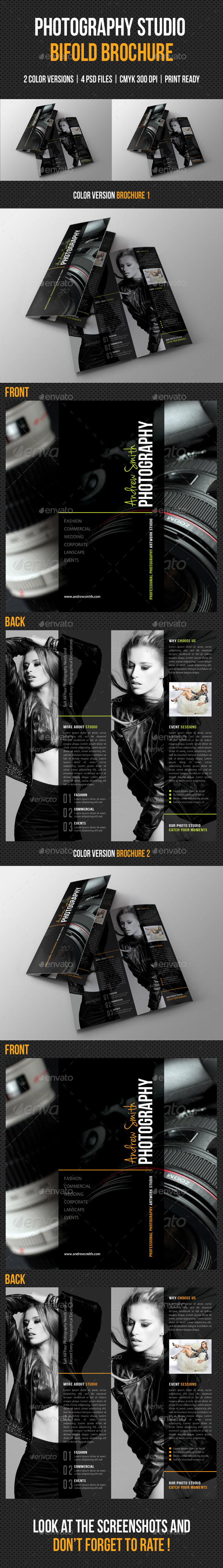 Photography Studio Bifold Brochure 03 (Portfolio)