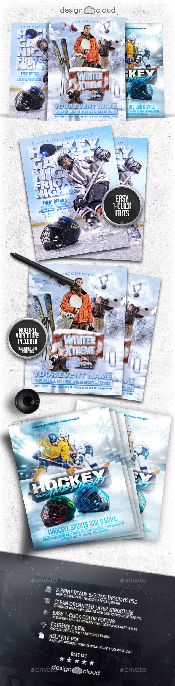 GraphicRiver Winter Sports Flyer Poster Template Bundle Vol 2 9971802 GraphicRiver Winter Sports Flyer Poster Template Bundle Vol 2 9971802