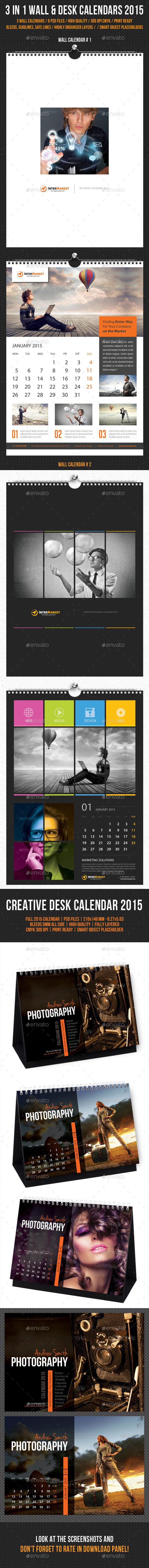 Wall and Desk Calendar 2015 Bundle (Calendars)